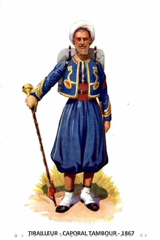 29- Alger - Casbah - Musee Franchet d'Esperey - Tirailleur - Caporal Tambour - 1867.jpg